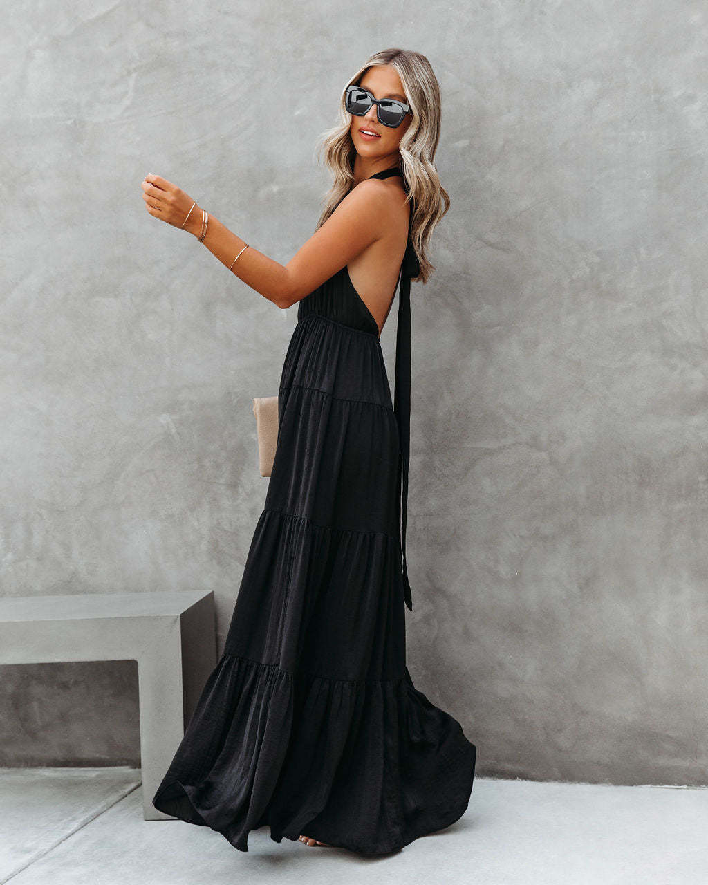 Halter Neck Maxi Dress for Women | noémi