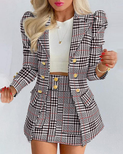 Womens Tailored Blazer | Double Breasted Jacket with Bold Colors & Prints | noémi