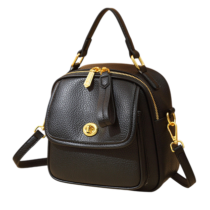 Elephant Gray Soft Leather Messenger Bag – Spacious Office Crossbody | noémi