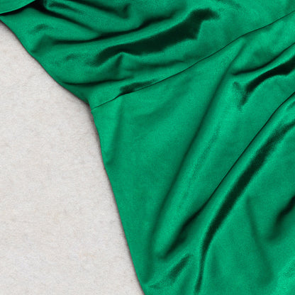 One Shoulder High Slit Long Dress in Solid Tone | noémi