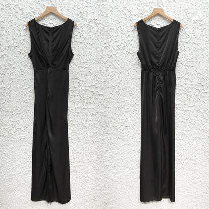 Slim V Neck Sleeveless Sheath Dress | noémi