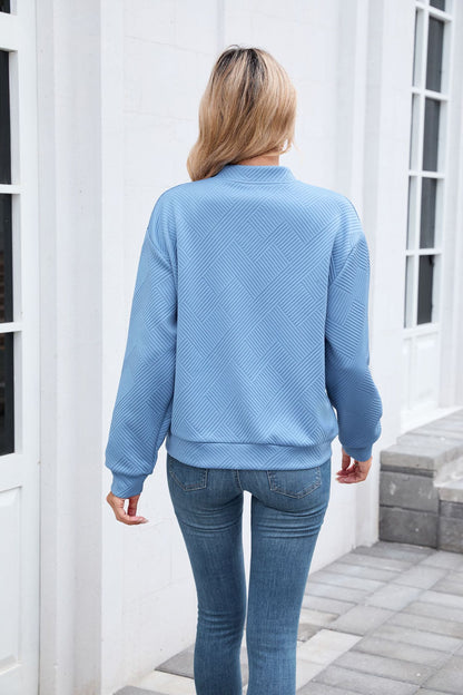 Womens Varsity Jacket | Solid Color Zip Up Sweatshirt | noémi