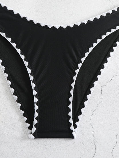 Contrast Color Split Bikini Set for Women | Slim Fit Swimsuit with Structured Top | noémi