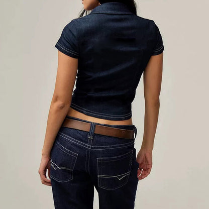 Womens Denim Shirt Top | noémi