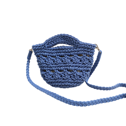 Colorful Crossbody Cotton Thread Blue Ribbon Lining