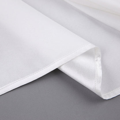 Satin Feather Robe | White Bridal Dressing Gown with Fluffy Cuff Detail | noémi