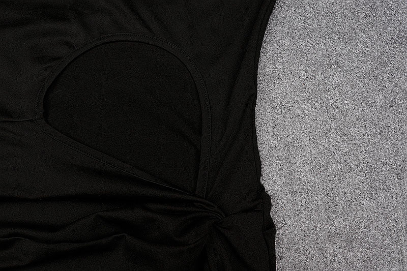 Cutout High Slit Halter Dress | Lace Up Gown for Women | noémi