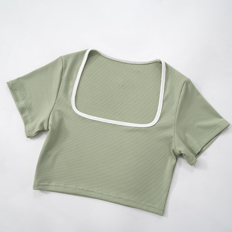 Womens Crop Top Low Waist Flared Pants Set | noémi