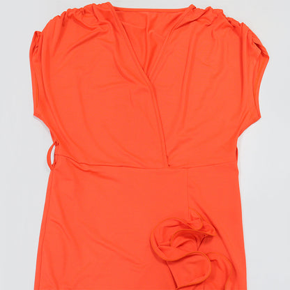 Deep V Lace Up Dress | Loose Sleeves Design for Women | noémi