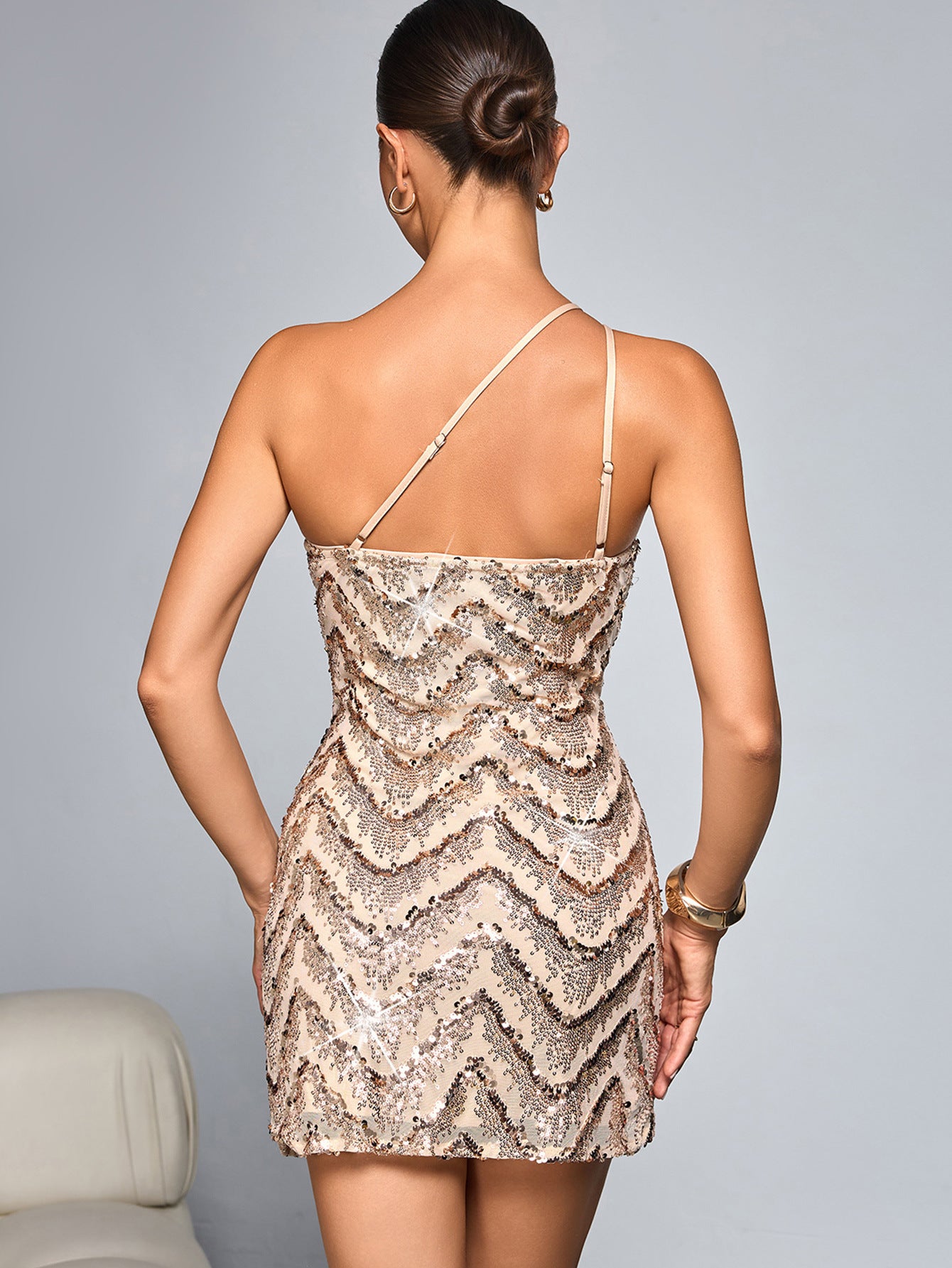 Women Sequin Sling Mini Dress | noémi