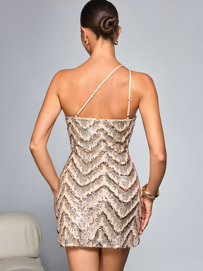 Women Sequin Sling Mini Dress | noémi