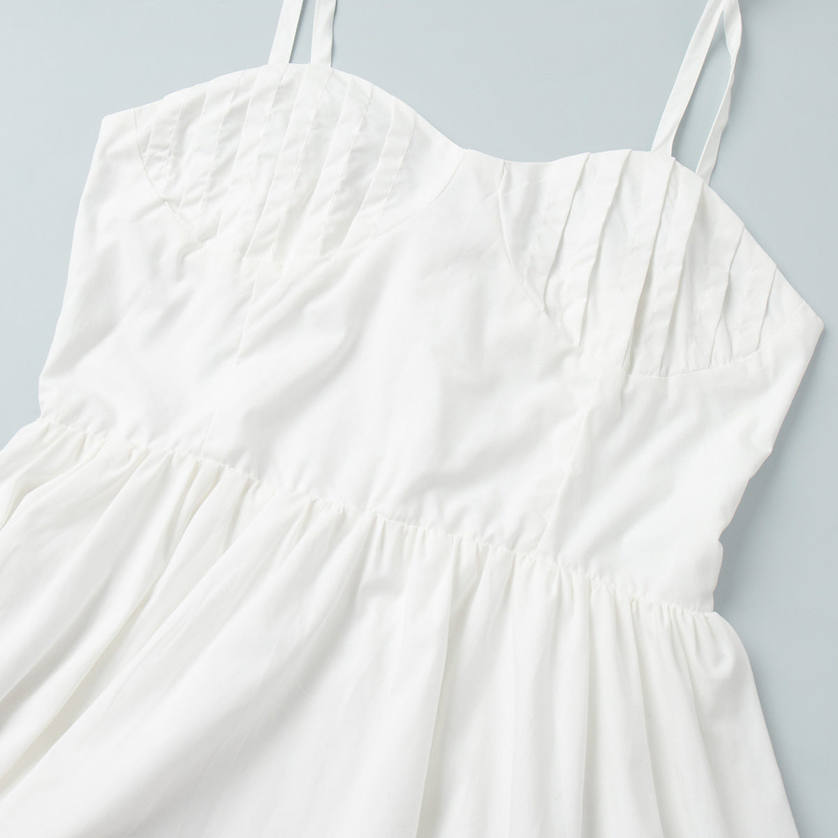 Womens Cotton Sling Balloon Dress with Slim Waist Bubble Hem | noémi