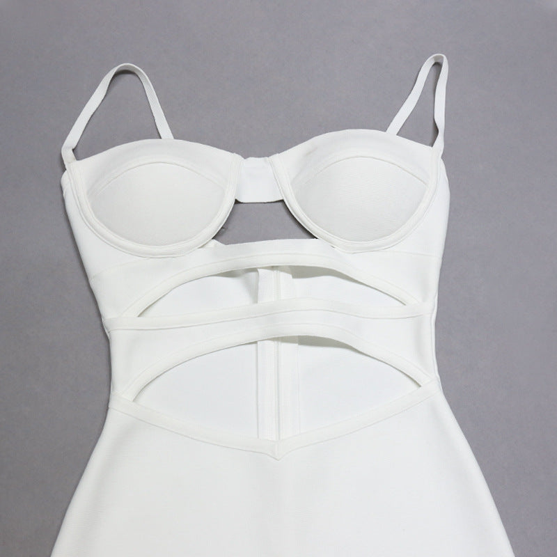 Slim Fit One Step Bandage Dress with Structured Silhouette | noémi