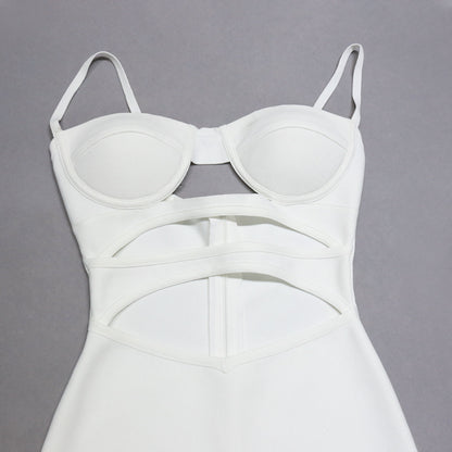 Slim Fit One Step Bandage Dress with Structured Silhouette | noémi