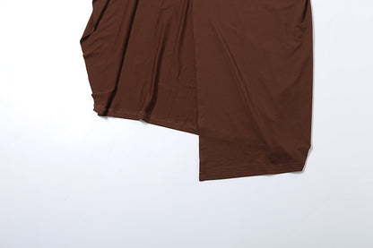 Womens Slim Fit Tube Dress with Scarf Collar and Back Slit Detail | noémi