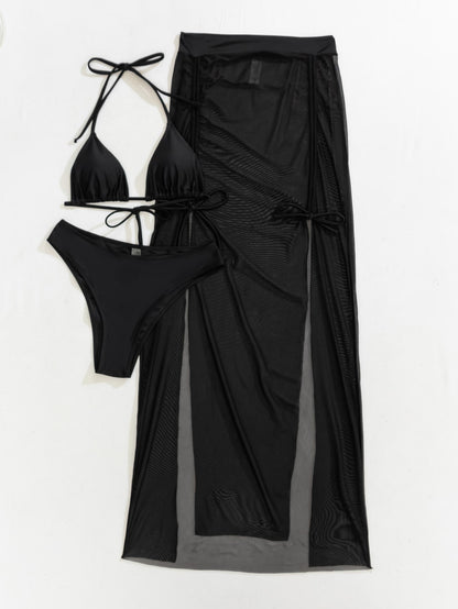 Three Piece Mesh Bikini Cover Up Set for Women | noémi