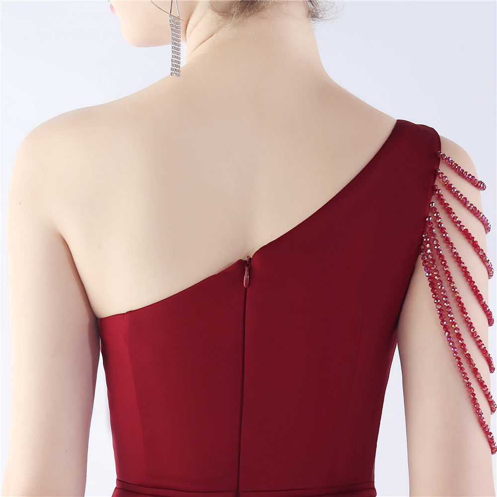 Womens Satin Beaded Dress | noémi