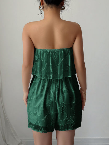 Strapless Ruffle Romper for Women | Tube Top Jumpsuit | noémi