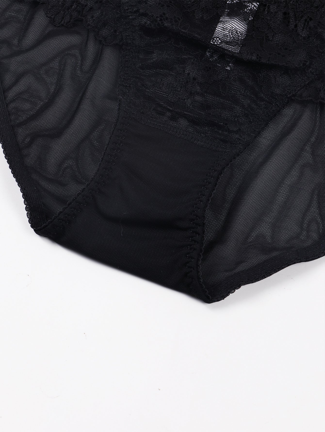 Ultra Thin Lace Mesh Cutout Briefs with Cotton Lining and Low Waist Fit | noémi