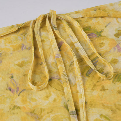 Floral Backless Jumpsuit for Women Swing Collar | noémi