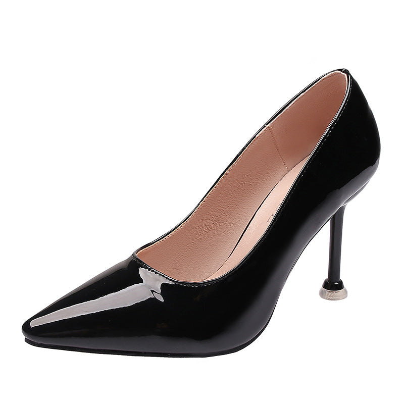 Stiletto Heels | Patent Leather Pointed Toe Pumps for Women | noémi
