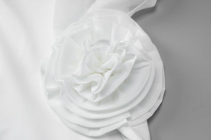 Wrapped Chest Lace Stitch Mid Length Split Dress | noémi