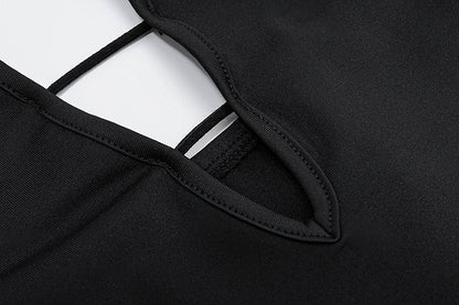 Backless Deep V Neck Sleeveless Slim Fit Vest | noémi