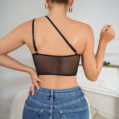 Black Lace Corset Top | Steel Boning Slim Fit Vest | noémi