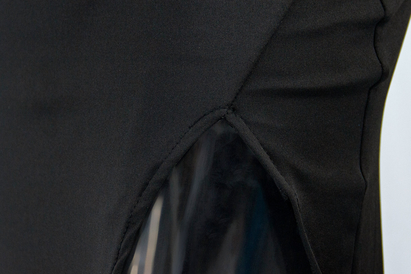 Womens Backless Lace Up Sleeveless Dress with Ribbon Detail High Slit | noémi