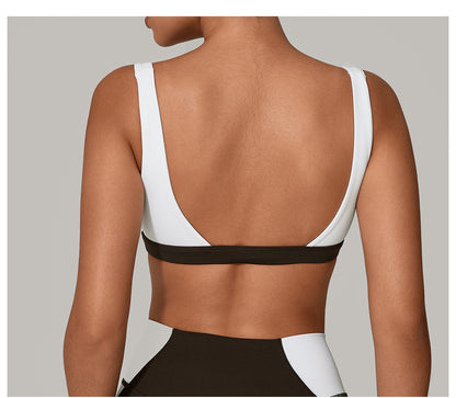 Womens Shockproof Sports Bra Push Up Wide Strap | noémi