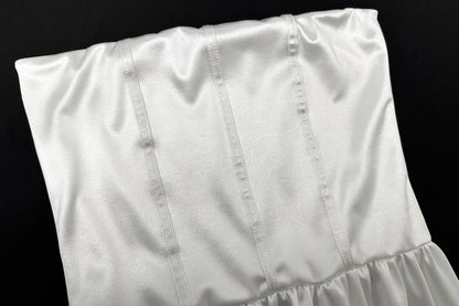 Cinched Satin Tube Dress | Slim Fit Bud | noémi