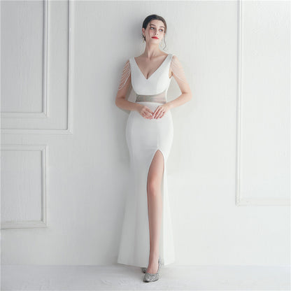 Rhinestone Beaded Gown | Long Dress | noémi