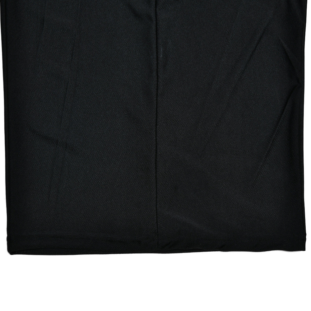 Womens Dress | Half High Collar Long Sleeves Backless Pleated Stitching | noémi