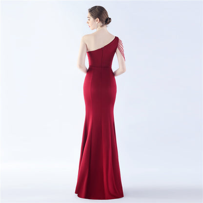 Womens Satin Beaded Dress | noémi