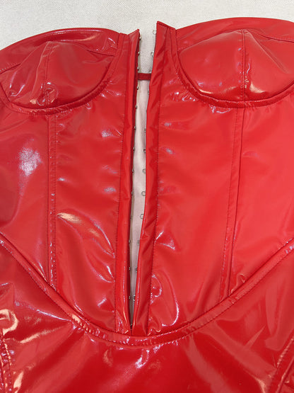 Faux Leather Tube Dress | Backless Bodycon | noémi