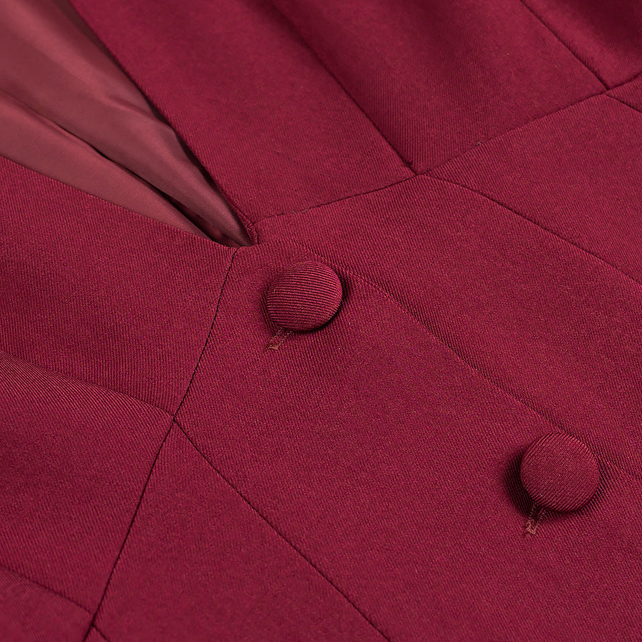 V Neck Blazer Top Long Pants Set | noémi