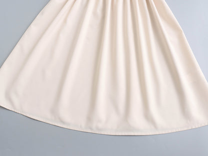 Womens Slim Fit Dress | Solid Color Ruffled Straps Waist Cinch | noémi