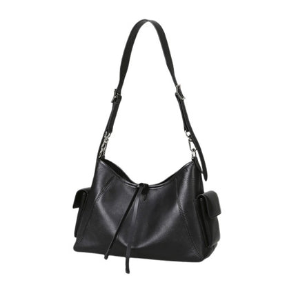 Black Shoulder Tote Bag – Large-Capacity Office Carryall | noémi