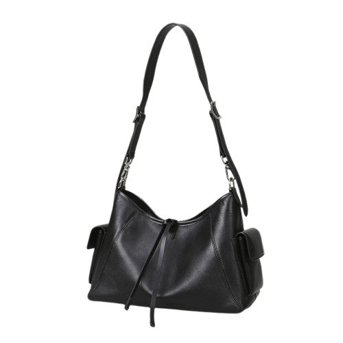 Black Shoulder Tote Bag – Large-Capacity Office Carryall | noémi