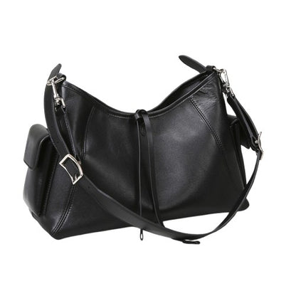 Black Shoulder Tote Bag – Large-Capacity Office Carryall | noémi