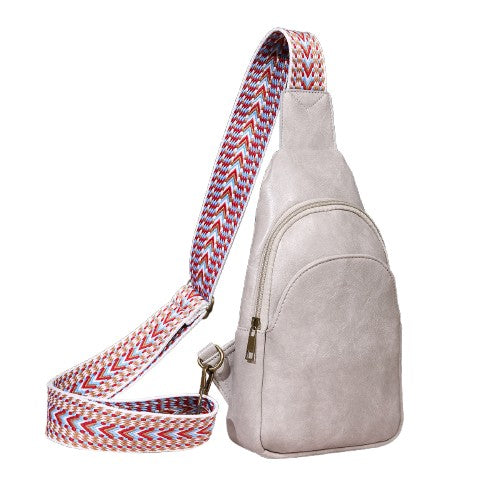 Brown Retro Chest Bag – Casual Boho Crossbody Pouch | noémi